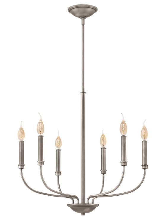 Picture of 60w Chandelier Alister CAND Antique Nickel Single Tier