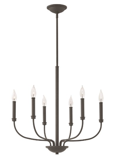 Picture of 60w Chandelier Alister CAND Buckeye Bronze Single Tier