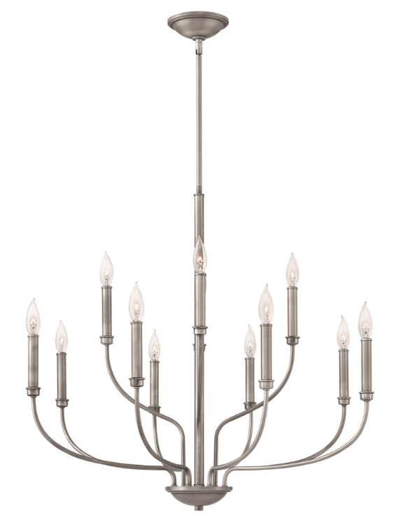 Picture of 60w Chandelier Alister CAND Antique Nickel Two Tier