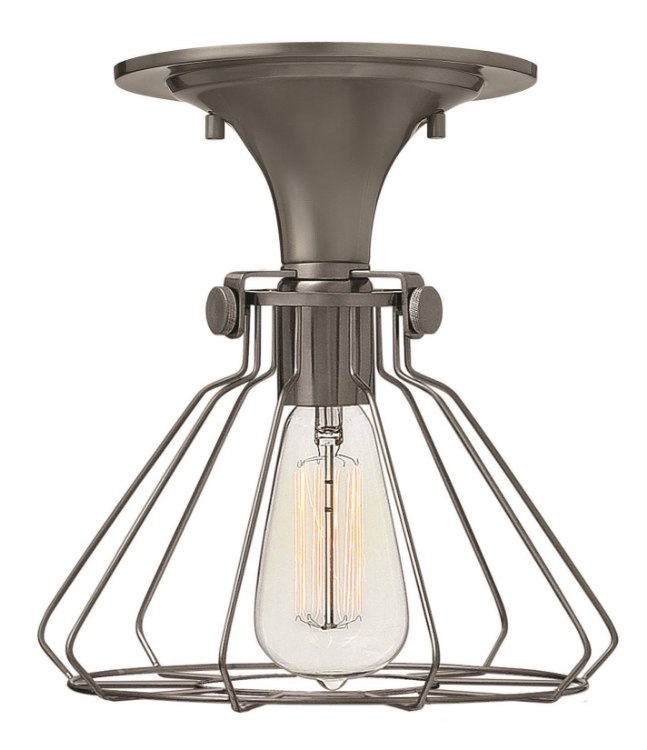 Foto para 100w Foyer Congress MED Antique Nickel Flush Mount
