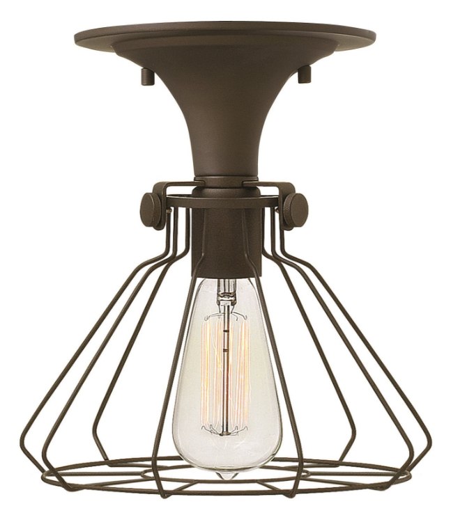 Picture of 100w Foyer Congress MED Oil Rubbed Bronze Flush Mount