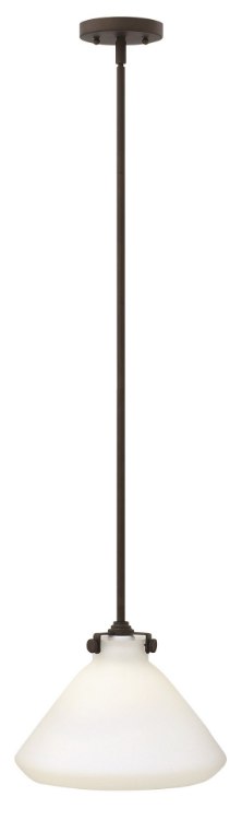 Foto para 100w Mini-Pendant Congress MED Etched Opal Oil Rubbed Bronze