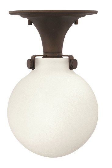 Picture of 100w Foyer Congress MED Etched Opal Oil Rubbed Bronze Flush Mount