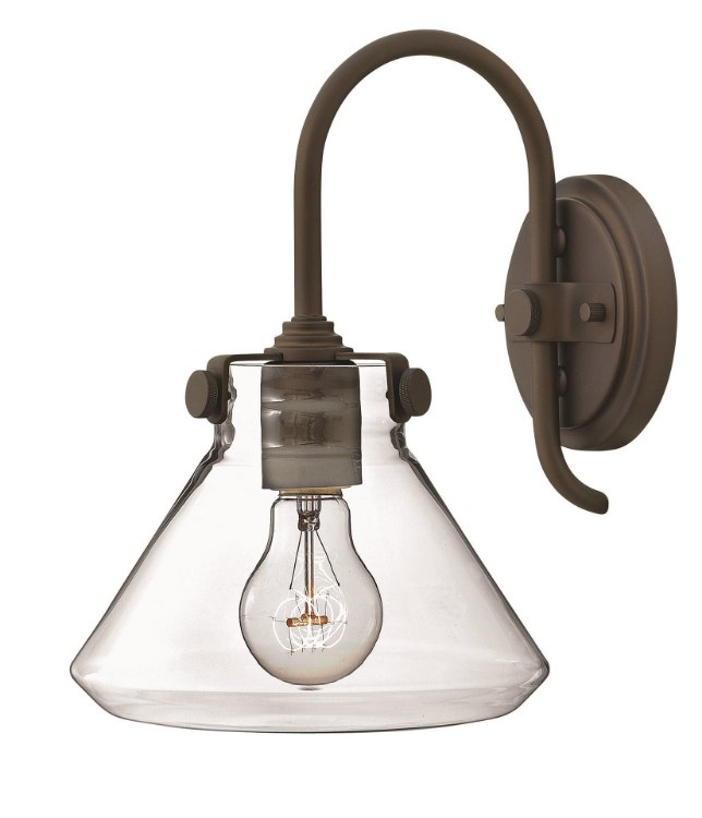 Picture of 100w Sconce Congress MED Clear Glass Oil Rubbed Bronze