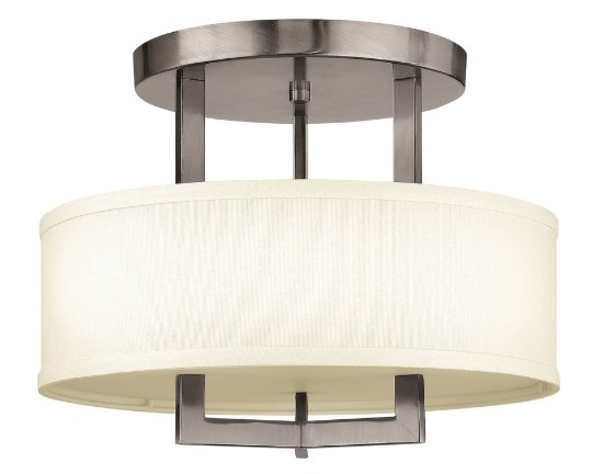 Picture of 60w Foyer Hampton MED Antique Nickel Semi-flush Mount