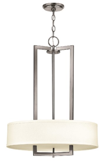 Foto para 60w Chandelier Hampton MED Antique Nickel Inverted Pendant