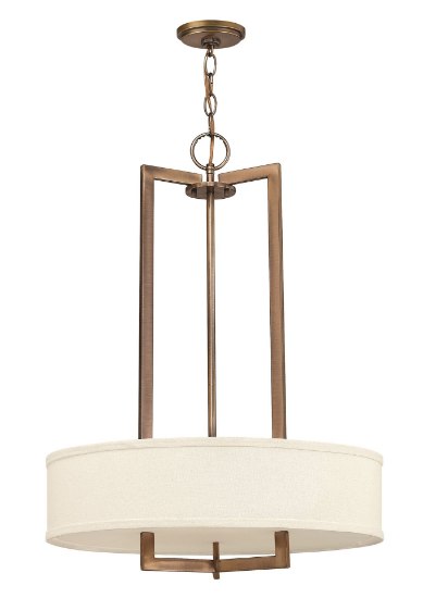 Foto para 48w Chandelier Hampton LED Brushed Bronze Inverted Pendant