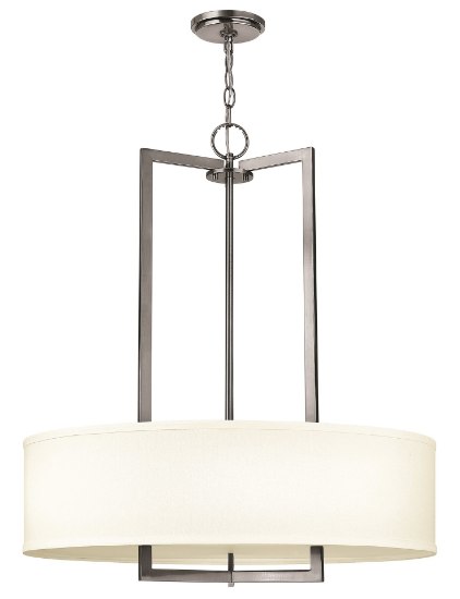 Picture of 100w Chandelier Hampton MED Antique Nickel Inverted Pendant