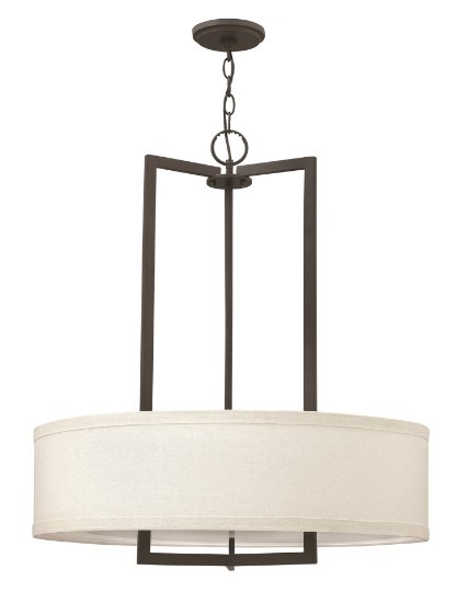 Picture of 100w Chandelier Hampton MED Buckeye Bronze Inverted Pendant