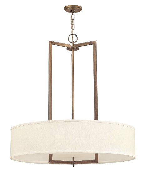 Picture of 100w Foyer Hampton MED Brushed Bronze Inverted Pendant