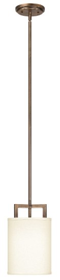 Picture of 100w Mini-Pendant Hampton MED Brushed Bronze Stem Hung Pendant