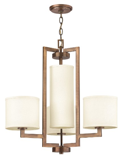 Foto para 100w Chandelier Hampton MED Brushed Bronze Single Tier