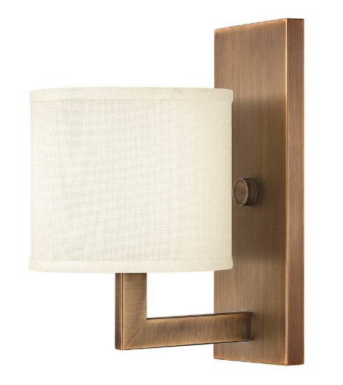 Foto para 100w Sconce Hampton MED Brushed Bronze