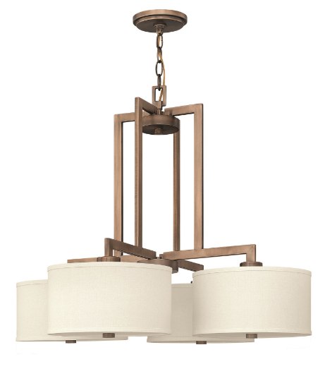 Picture of 100w Foyer Hampton MED Brushed Bronze Single Tier Downlight