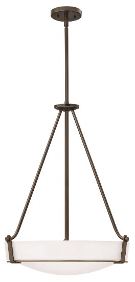 Picture of 100w Foyer Hathaway MED Etched Olde Bronze Stem Hung Foyer