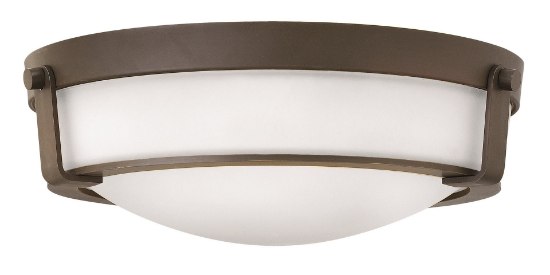 Picture of 60w Foyer Hathaway MED Etched Olde Bronze Flush Mount