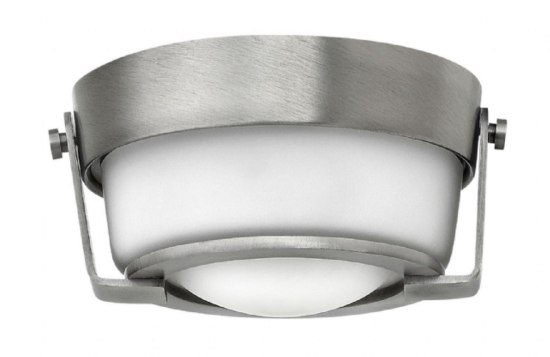 Foto para 16w Foyer Hathaway LED Etched Antique Nickel Flush Mount