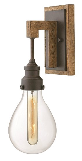Foto para 60w Sconce Denton MED Clear Industrial Iron