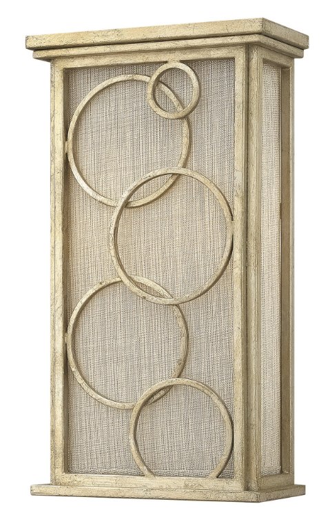 Foto para 60w Sconce Flourish CAND Silver Leaf