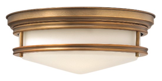 Picture of 60w Foyer Hadley MED Etched Opal Brushed Bronze Flush Mount