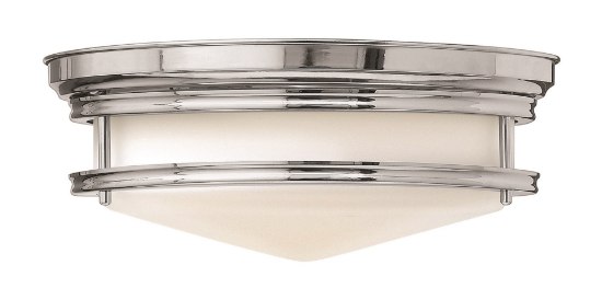 Picture of 60w Foyer Hadley MED Etched Opal Chrome Flush Mount