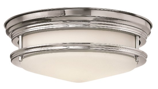 Picture of 60w Foyer Hadley MED Etched Opal Chrome Flush Mount