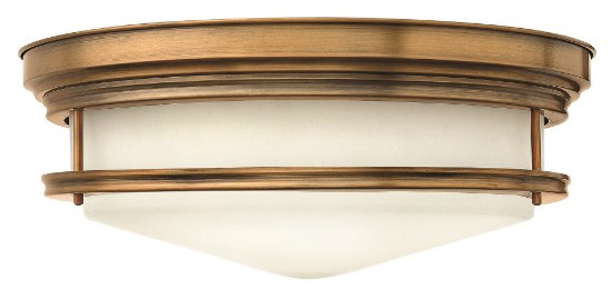 Picture of 60w Foyer Hadley MED Etched Opal Brushed Bronze Flush Mount