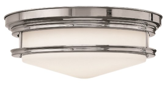 Picture of 60w Foyer Hadley MED Etched Opal Chrome Flush Mount