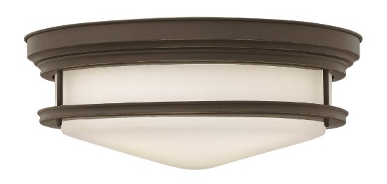 Picture of 60w Foyer Hadley MED Etched Opal Oil Rubbed Bronze Flush Mount