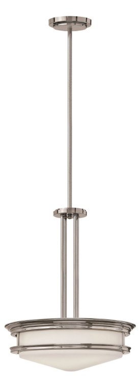 Picture of 64w Foyer Hadley LED Etched Opal Chrome Inverted Pendant