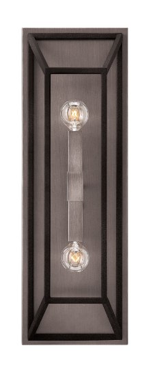 Picture of 60w Sconce Fulton CAND Aged Zinc Two Light Sconce