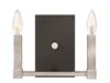 Foto para 60w Sconce Fulton CAND Aged Zinc Two Light Sconce