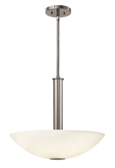 Foto para 26w Foyer Camden GU24 White Etched Chrome Inverted Pendant