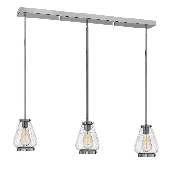 Foto para 100w Pendant Finley MED Clear Seedy Chrome Pendant Pairings