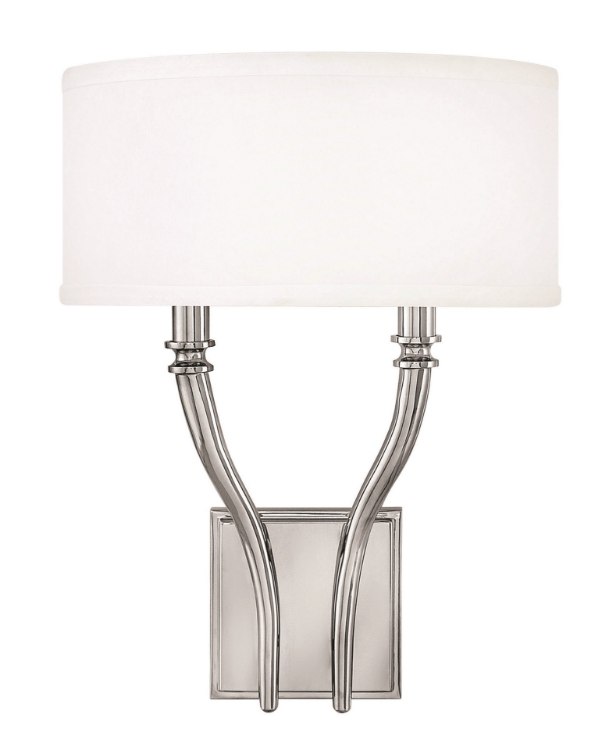 Foto para 60w Sconce Surrey CAND Polished Nickel Two Light Sconce