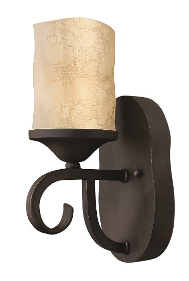 Picture of 100w Bath Casa MED Antique Scavo Olde Black Sconce