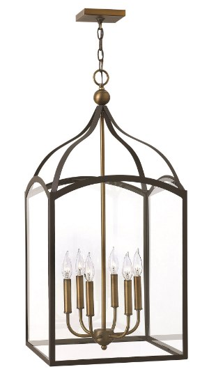 Picture of 60w Foyer Clarendon CAND Clear Bronze Single Tier Foyer