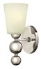 Foto para 100w Sconce Zelda MED Etched Polished Nickel