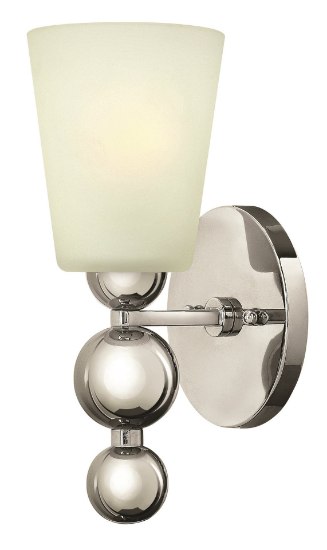 Foto para 100w Sconce Zelda MED Etched Polished Nickel