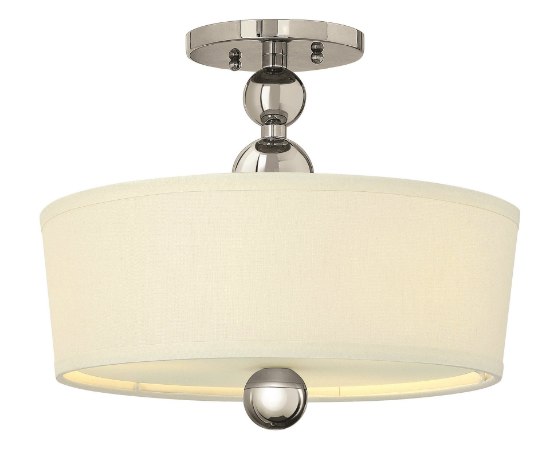 Picture of 32w Foyer Zelda LED Polished Nickel Semi-flush Mount