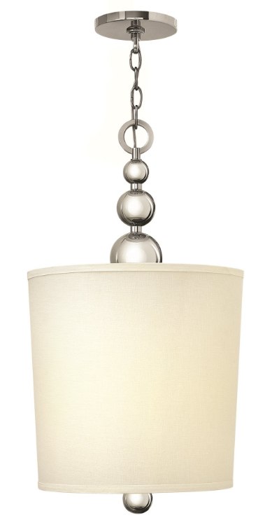 Foto para 13w Foyer Zelda GU24 Polished Nickel Pendant