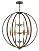 Picture of 60w Foyer Euclid CAND Spanish Bronze Three Tier Foyer