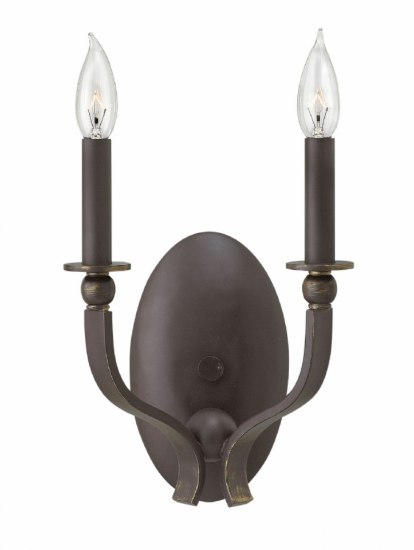 Picture of 60w Sconce Rutherford CAND Oil Rubbed Bronze Two Light Sconce