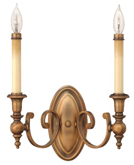 Picture of 60w Sconce Yorktown CAND Brushed Bronze Two Light Sconce