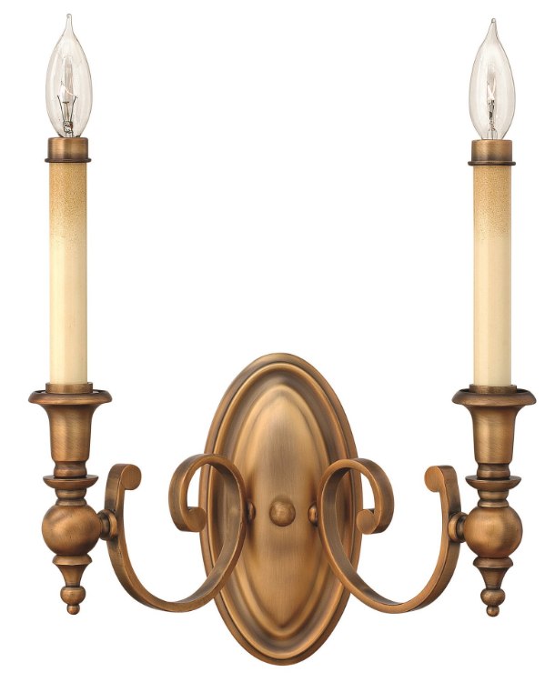 Picture of 60w Sconce Yorktown CAND Brushed Bronze Two Light Sconce