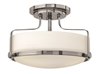 Foto para 32w Foyer Harper LED Etched Opal Chrome Semi-flush Mount