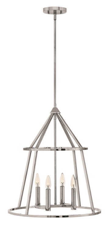 Picture of 60w Chandelier Middleton CAND Polished Nickel Stem Hung Pendant