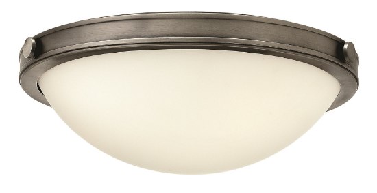 Picture of 40w Foyer Maxwell MED Etched Opal Antique Nickel Flush Mount