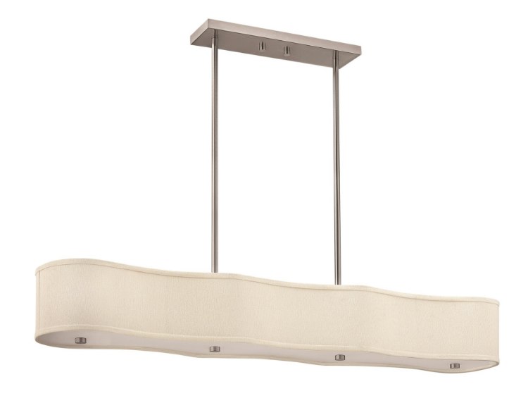 Foto para 100w Foyer Cirrus MED Brushed Nickel Semi-flush Mount