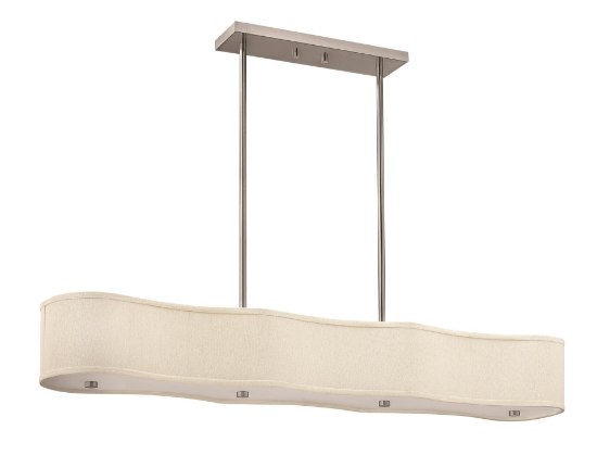 Picture of 18w Foyer Cirrus GU24 Brushed Nickel Stem Hung Linear